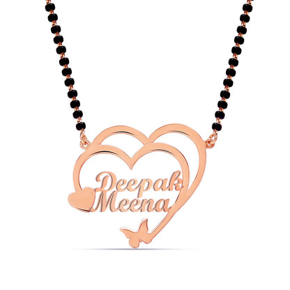Personalized Silver Mangalsutra Necklace
