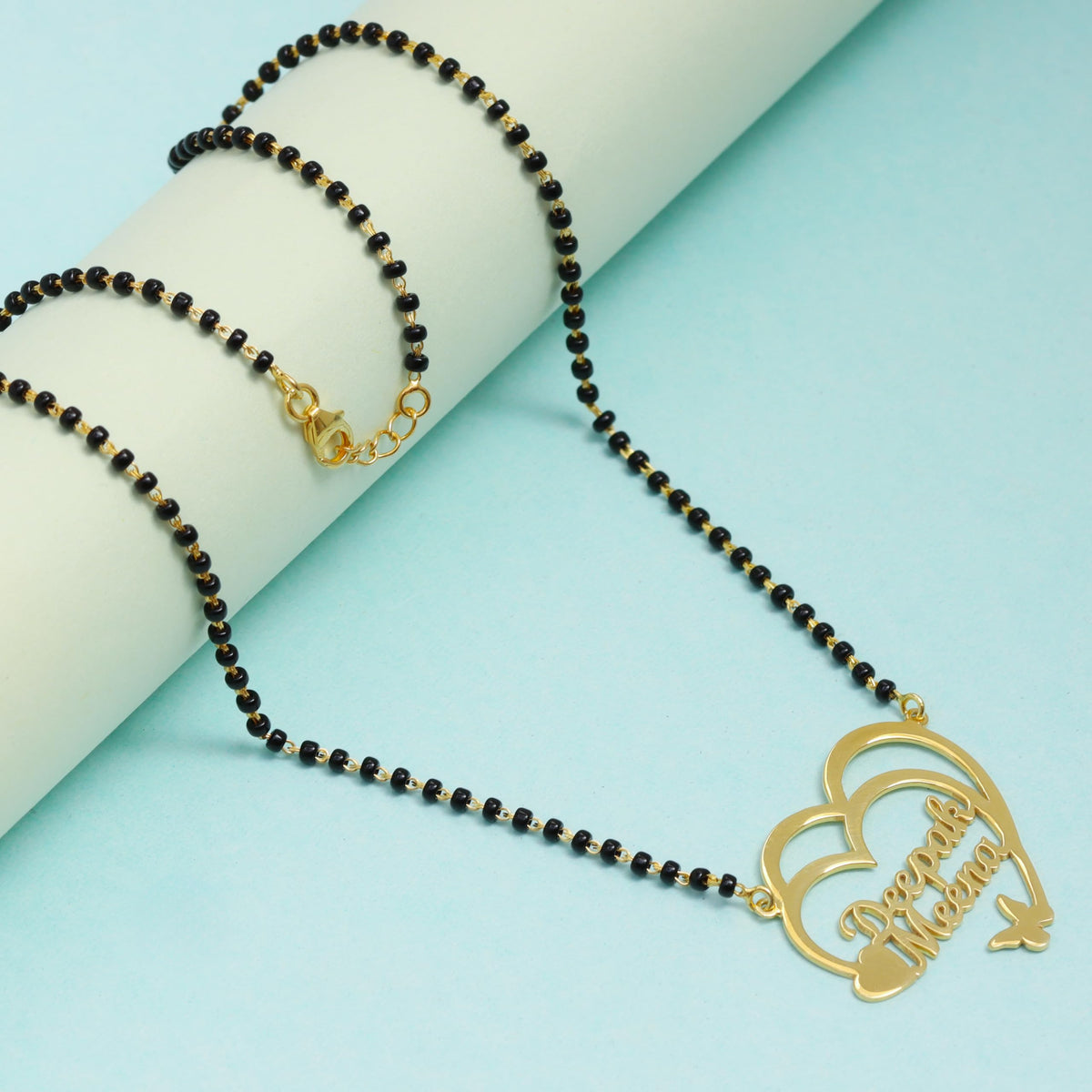 Personalized Silver Mangalsutra Necklace