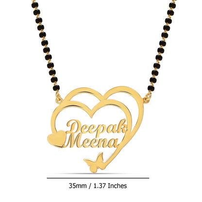 Personalized Silver Mangalsutra Necklace