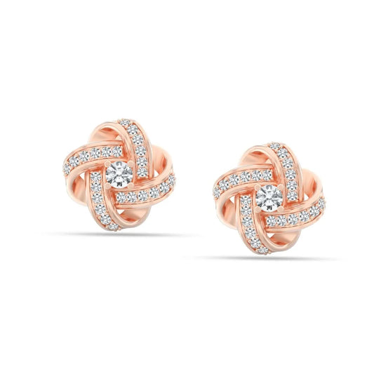 Love Knot Micro Paved Earrings