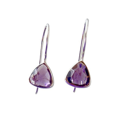 Amethyst Quartz Gemstone Earrings