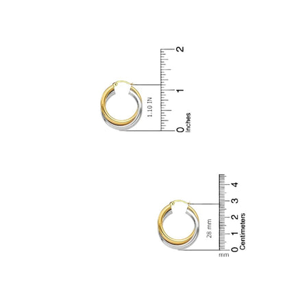 Intertwining Tube Hoop Earrings